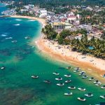 HIkkaduwa Beach Drone shot